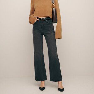 NWOT Reformation Wilder High Rise Wide Leg Crop Jean (25)
